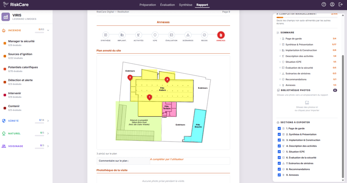 Complete client reporting and visit-report production tools